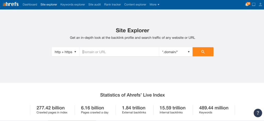 site explorer