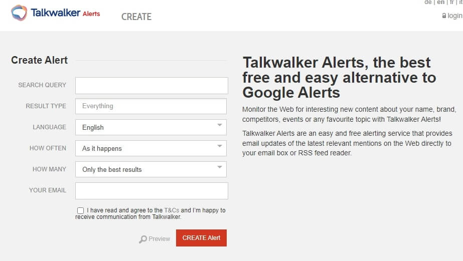 Talk Walker Alerts